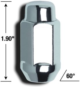 Kartiomutteri 1/2" Kromattu Pitkä 