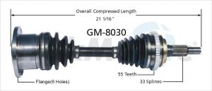 TrakMotive GM8030 Vetoakseli