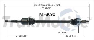 TrakMotive MI8090 Vetoakseli