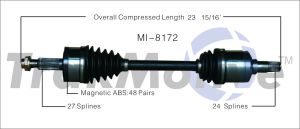 TrakMotive MI8172 Vetoakseli